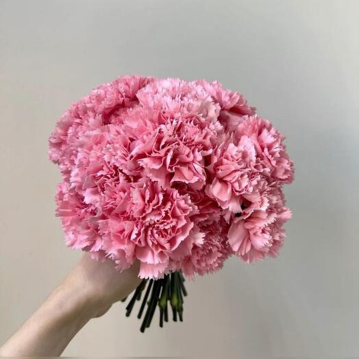Букет невесты из розовых диантусов