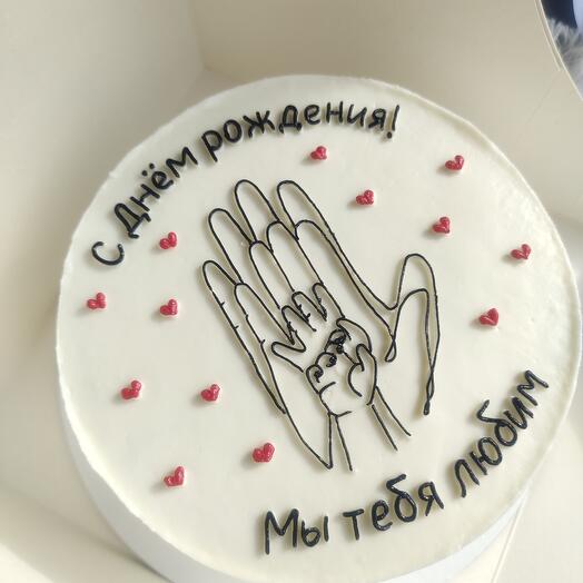 Торт для мужа и папы