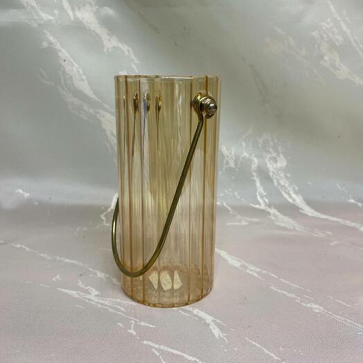 Ваза стекло "Сумочка" 14 см, прозрачный