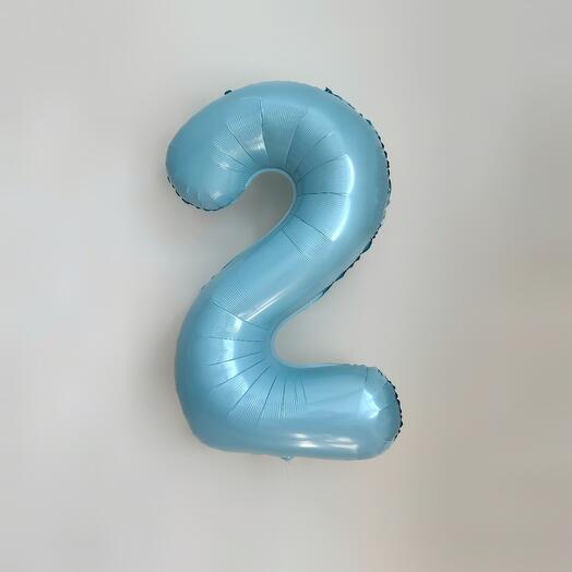 Воздушные шары цифра "2"