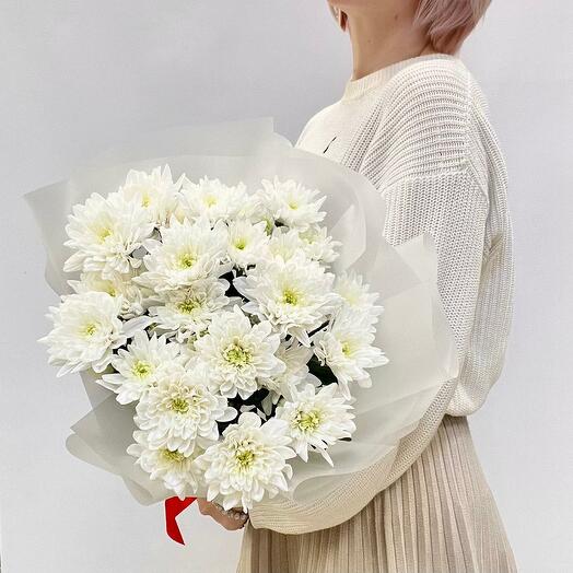 Bouquet of 5 white spray chrysanthemums