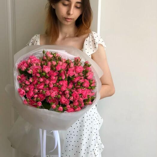 Букет кустовых роз 9 штук 💞🤩