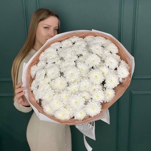 Букет гигант из 15 хрищантем 050