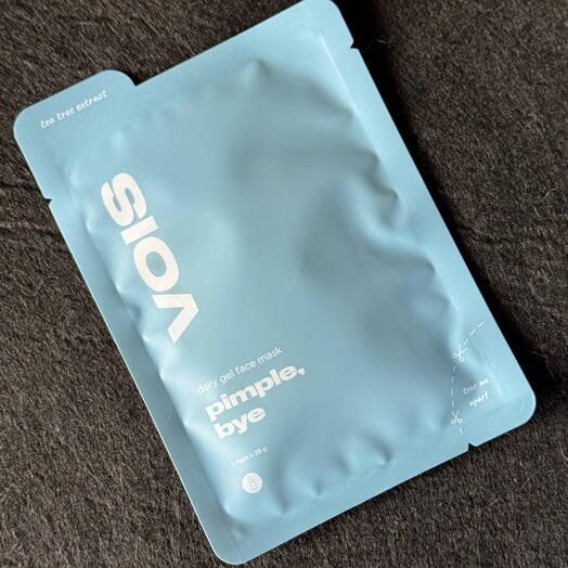 Маска тканевая для лица голубая