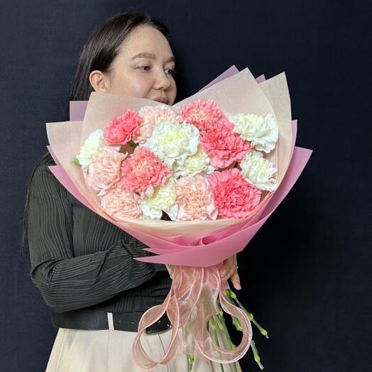 Букет из диантусов «будем ближе»