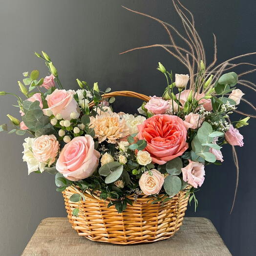 Корзина цветов 19