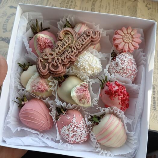🍓Клубника в шоколаде 10 шт подарочный набор на День Рождение