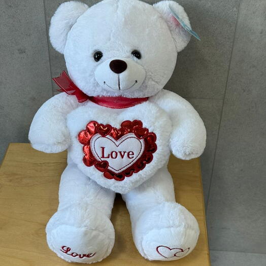 Мишка с сердечком LOVE