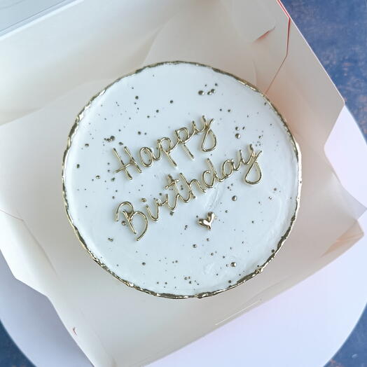 🔥Хит!Бенто торт happy birthday золото/ с днём рождения/день рождения/подарок/