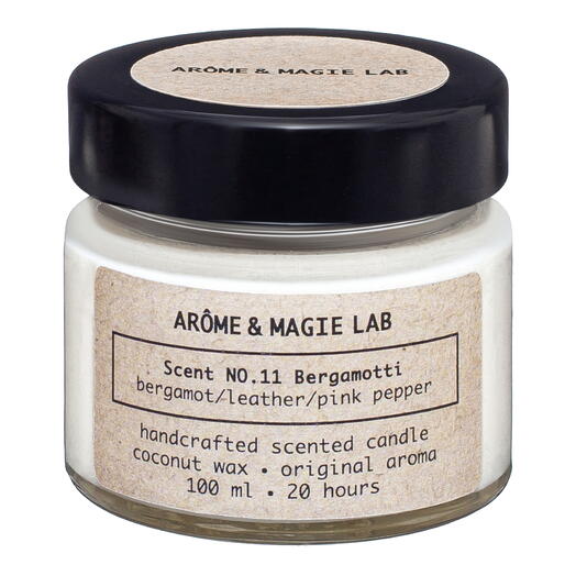 Свеча NO.11 Bergamotti (Бергамот и Розовый перец) AROME MAGIE LAB ароматическая, 100 мл, кокосовый воск