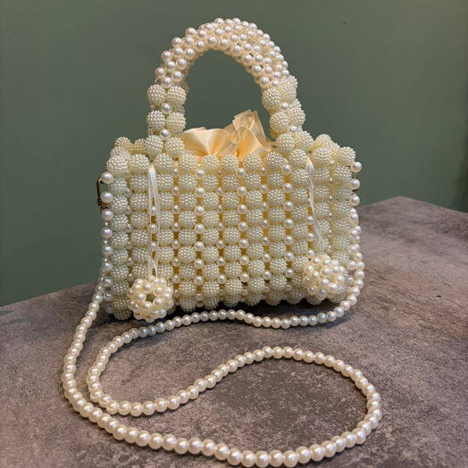 Сумка из бусин Шамбала ручная работа