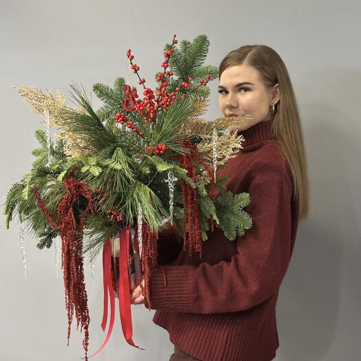 Букет в вазе «Символ года 2026»