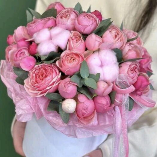 Цветы-композиции в коробке