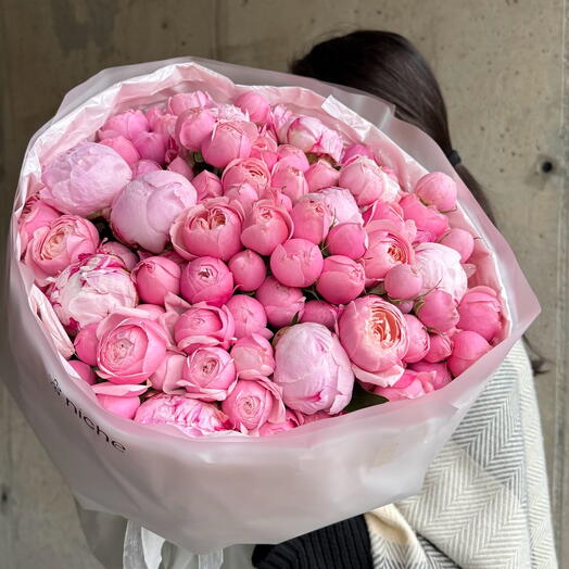 Peony with peony roses