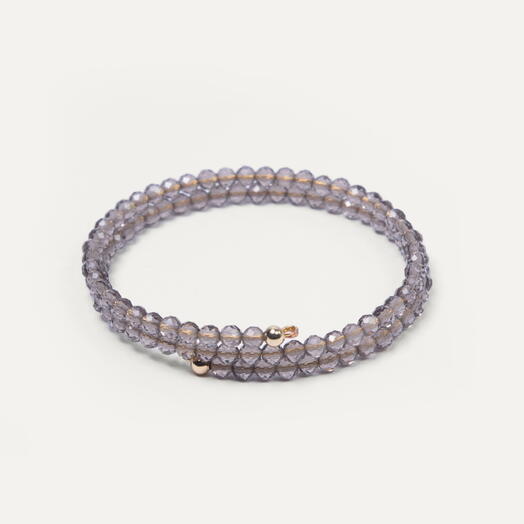 Браслет Ирис Раухтопаз 14K 37 см (BRA1129)
