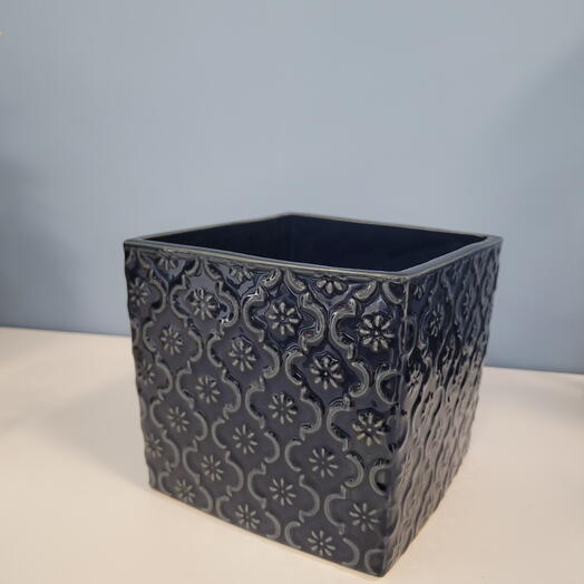 Квадратное керамическое кашпо