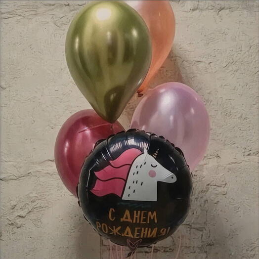 Шары с единорогом