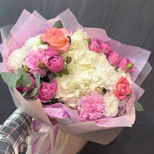 Букетик с Мисти и гортензией ☺️🌸