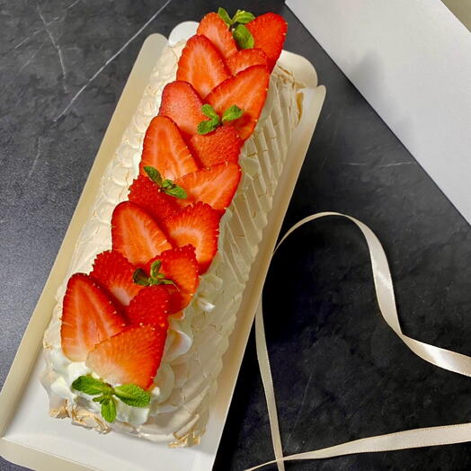 Меренговый рулет «Мак-лимон»