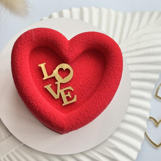 Бенто торт три шоколада сердце, love любимой, любимому на подарок, на день рождения