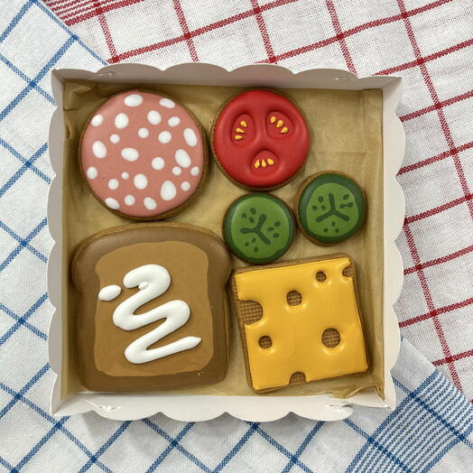 Набор имбирных пряников «Мужской бутерброд🥪» для мужчины