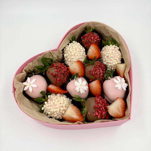 Клубника в бельгийском шоколаде шоколаде «сердце» 🍓🍫