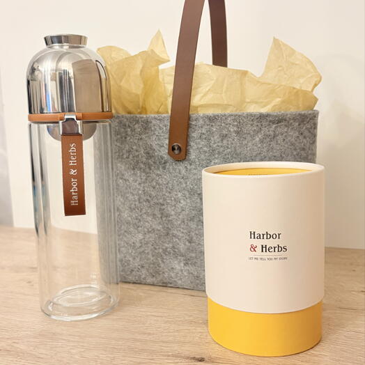 Подарочный набор Harbor Herbs со стильным термосом 300мл