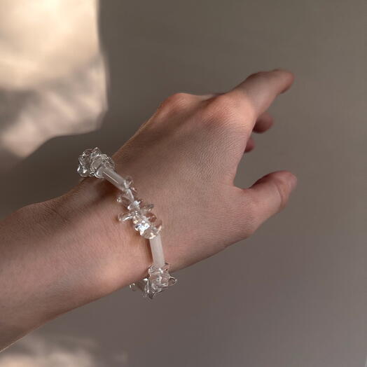 Браслет из горного хрусталя Нежнее ветра