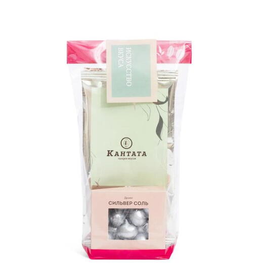 Подарочный набор чай и десерт «Шоколадное серебро», Кантата