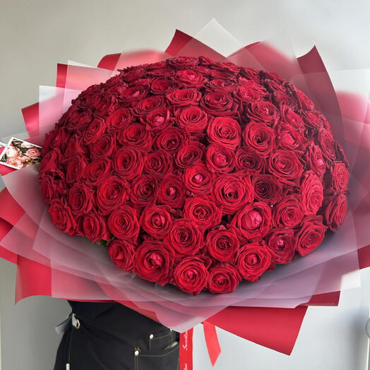 Букет из 101 красной розы 🌹