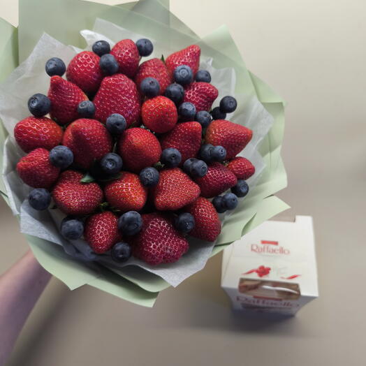 Набор букет из клубники и коробки конфет 🍓♥️