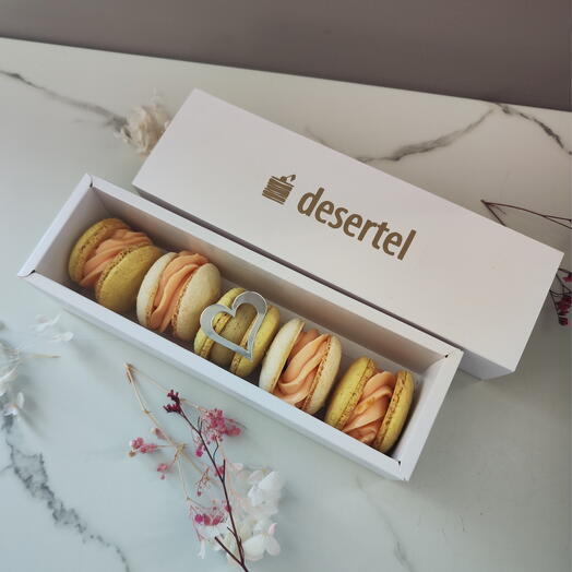 Набор макарон в коробочке-пенале