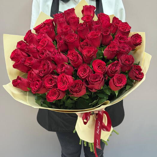 Букет из 51 красной розы🌹