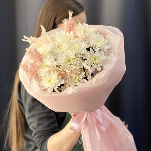 Букет 3 хризантемы