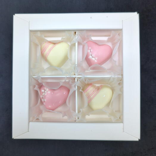 Набор шоколадных конфет ручной работы (бельгийский шоколад) 4 шт