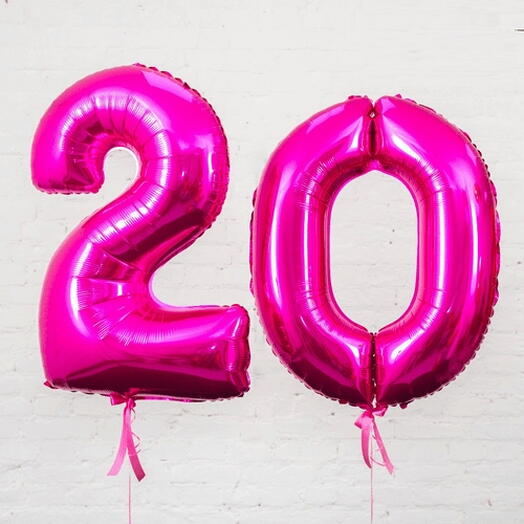 Шары цифры 20
