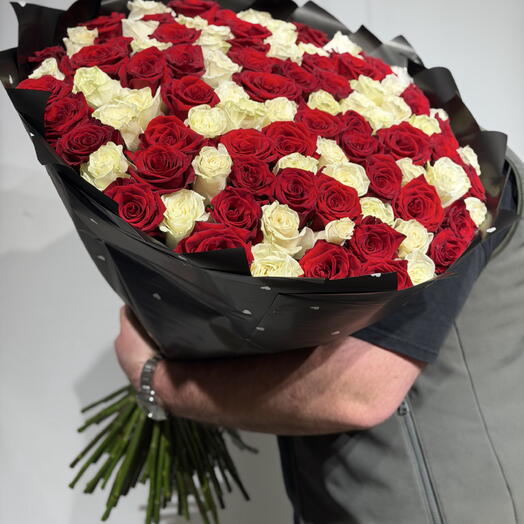 Букет из роз микс