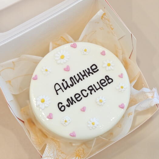 Бенто Торт на месяц кашу день рождения ромашки детский сердечки