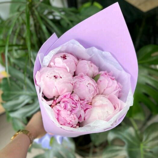 Красивый монобукет пионов🌺