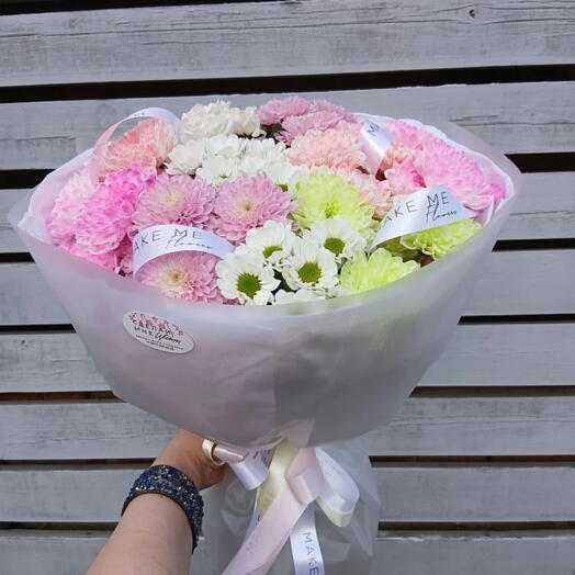 Микс из кустовых хризантем