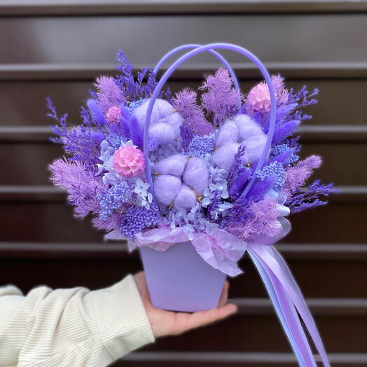 Фиолетовый восторг 💜 из сухоцветов