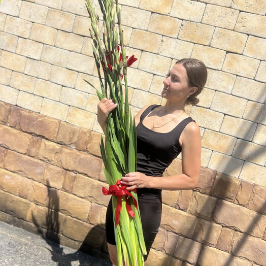 Необыкновенный букет из гладиолусов 130 см 😍