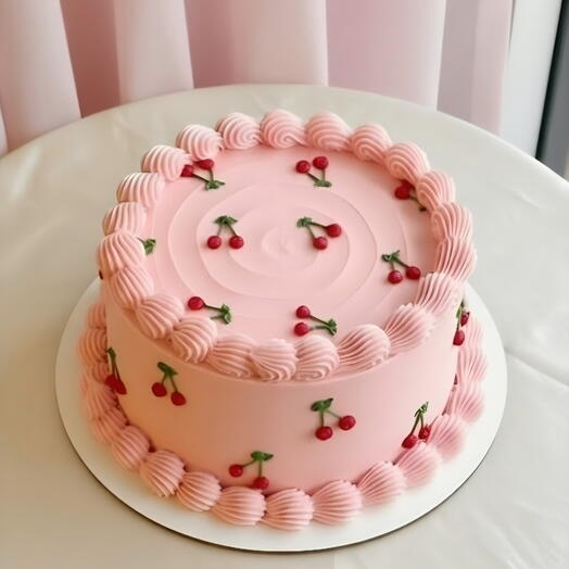 Бенто торт 1кг с вишней 🍒
