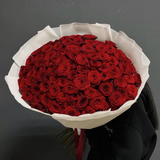 Сердца двоих (101 Роза 60см)