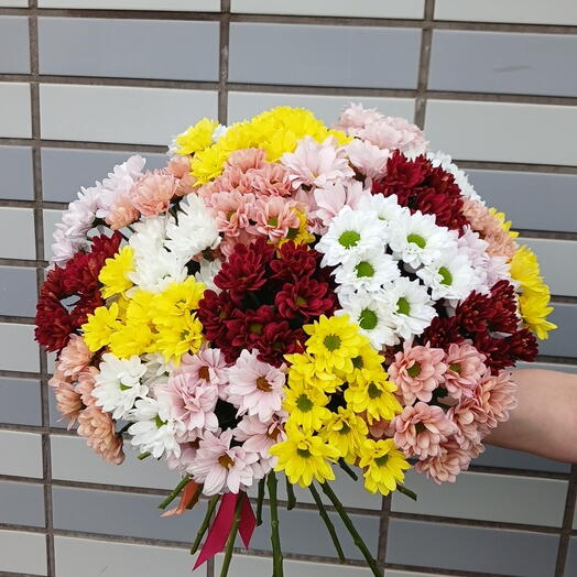 WOW букет из микса ромашковой хризантемы