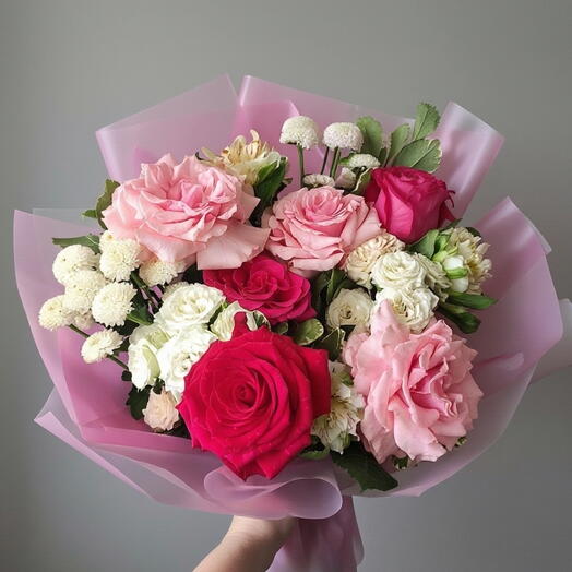 Букет "Малиновый БУМ💞"