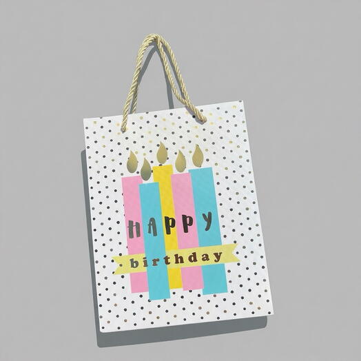 Пакет подарочный «Happy birthday» (2)