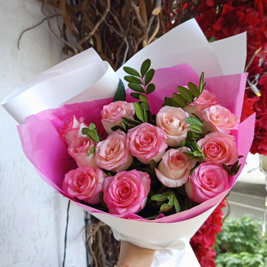 Монобукет Розовая роза💐💞