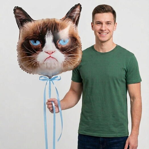Фигурка шар УНЫЛЫЙ кот