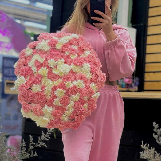 Букет из Диантусов (гвоздики) 201 шт